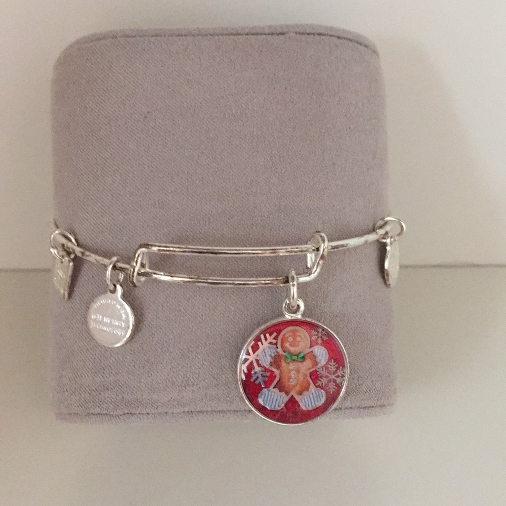 Alex and Ani gingerbread man bangle